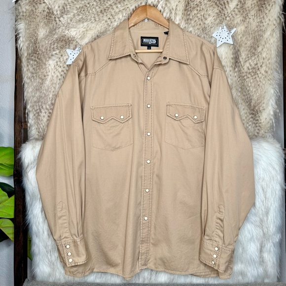 Resistol Rodeo Gear Double Pocket Pearl Snap Western Shirt - Picture 1 of 5